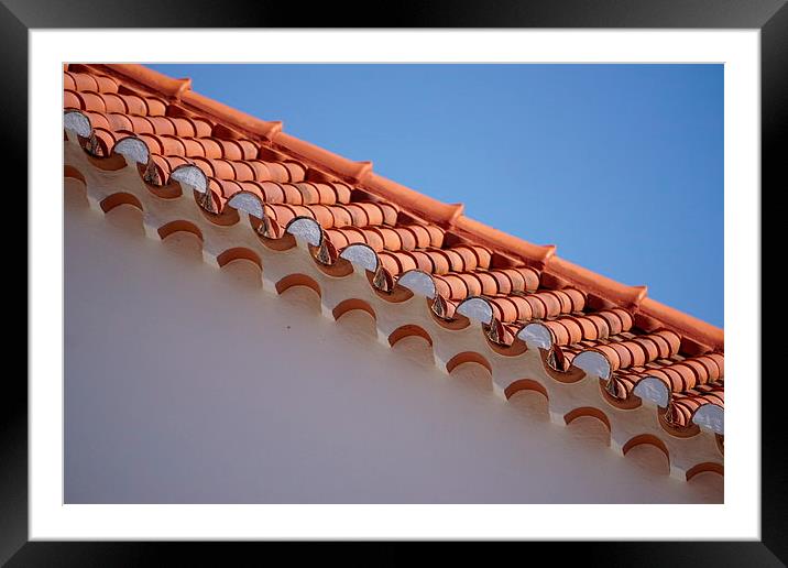 Roof tiles Framed Mounted Print by Alan Pickersgill