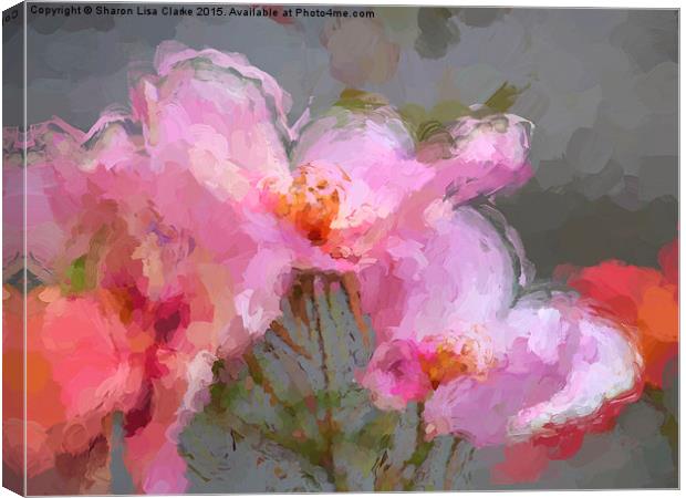 Oriental bloom Canvas Print by Sharon Lisa Clarke