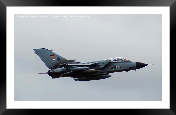  German Tornado Takes To The Skies Framed Mounted Print by Peter Farrington