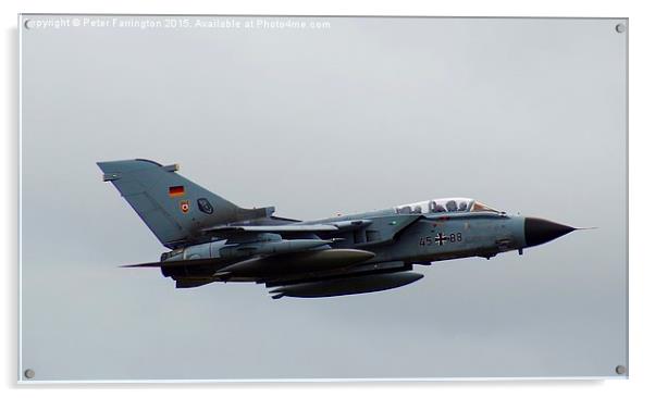  German Tornado Takes To The Skies Acrylic by Peter Farrington