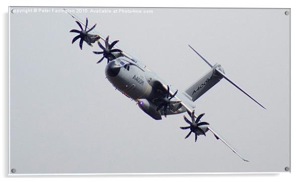 A400M Being Put To The Test Acrylic by Peter Farrington
