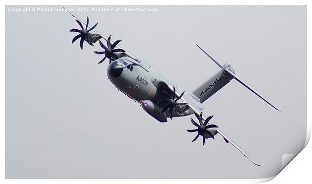 A400M Being Put To The Test Print by Peter Farrington