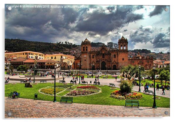 Cuzco Centre Acrylic by Matthew Bates