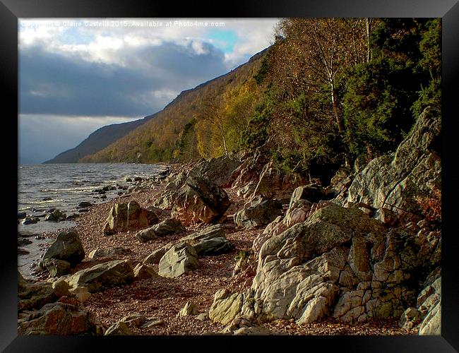 The shores of Loch Lomond Framed Print by Claire Castelli