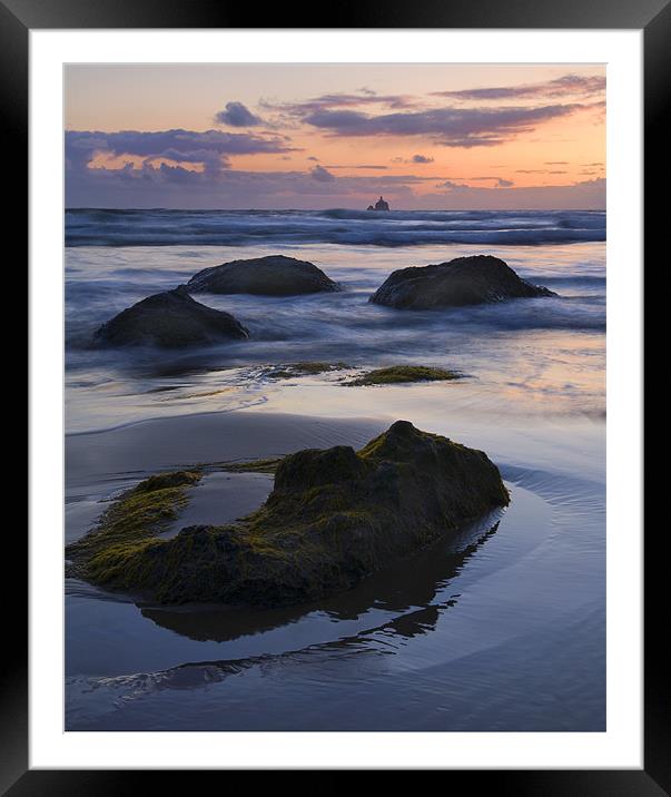From Rock to Rock Framed Mounted Print by Mike Dawson
