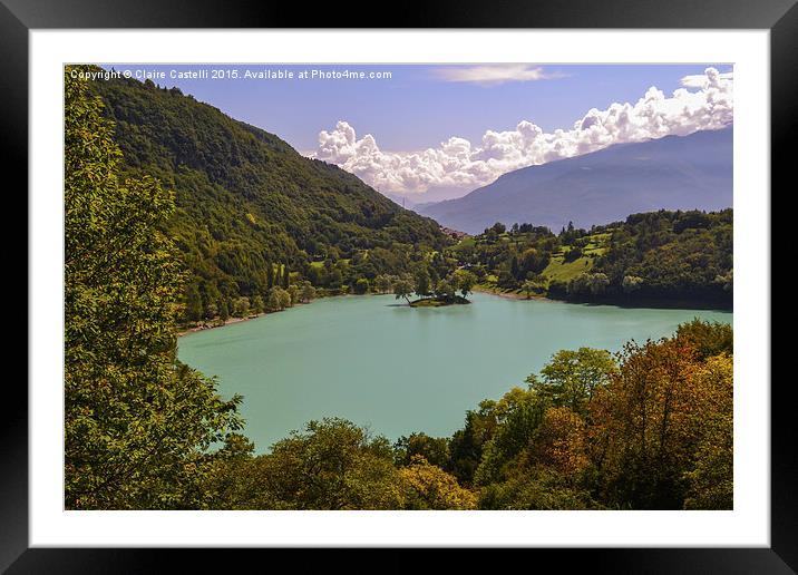  Lake Tenno, Northern Italy Framed Mounted Print by Claire Castelli
