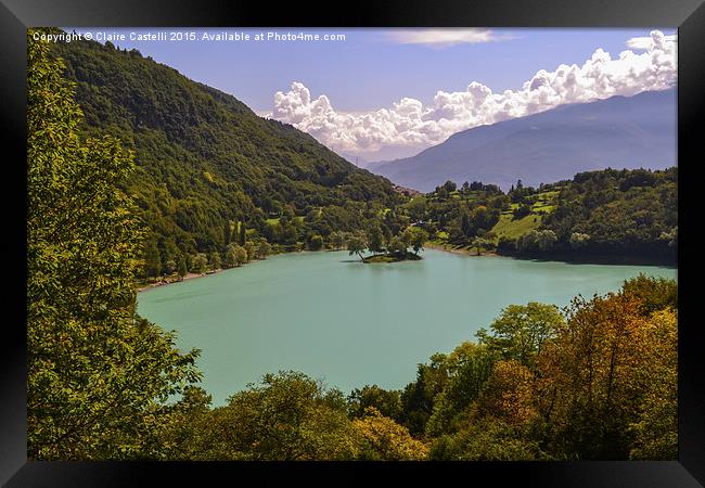  Lake Tenno, Northern Italy Framed Print by Claire Castelli