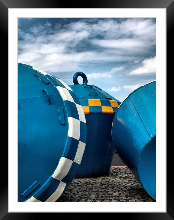 Buoys, North Shields Fish Quay Framed Mounted Print by Alexander Perry