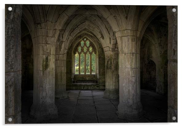 Valle Crucis Abbey HDR Acrylic by Rob Lester