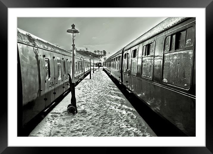 Catching The Train Framed Mounted Print by Jim kernan