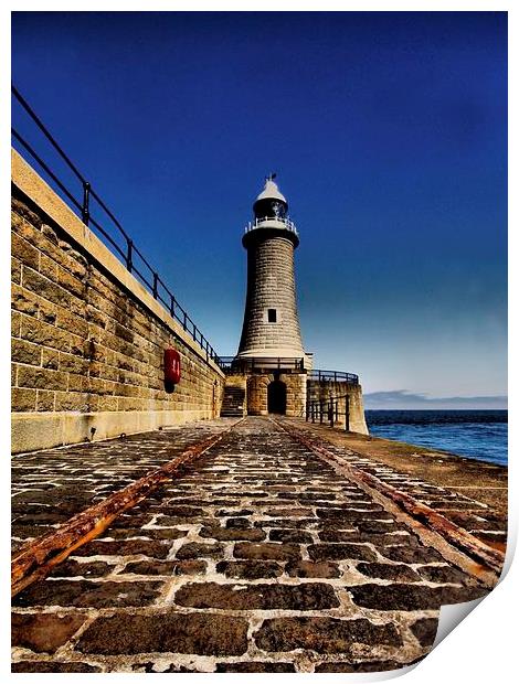  Tynemouth Pier Print by Alexander Perry