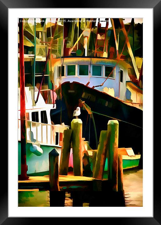  Menemsha M.V. Framed Mounted Print by Jack Torcello