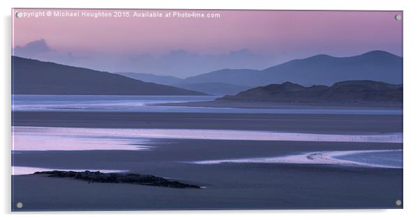  Sound of Taransay at dusk Acrylic by Michael Houghton