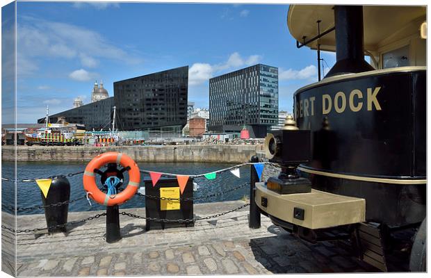  Albert Docks and Views Of Liverpool Canvas Print by Gary Kenyon