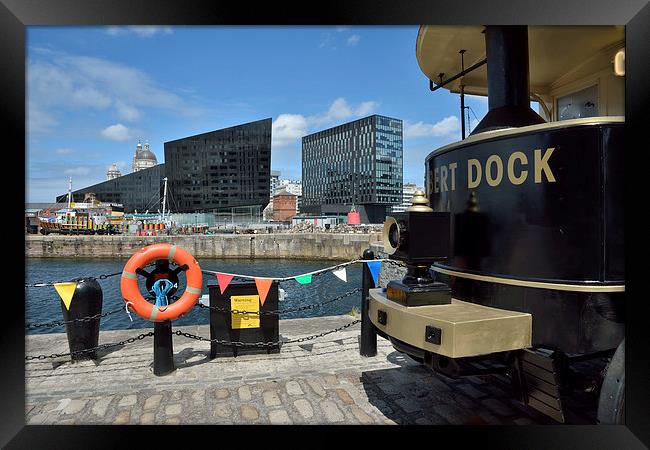  Albert Docks and Views Of Liverpool Framed Print by Gary Kenyon