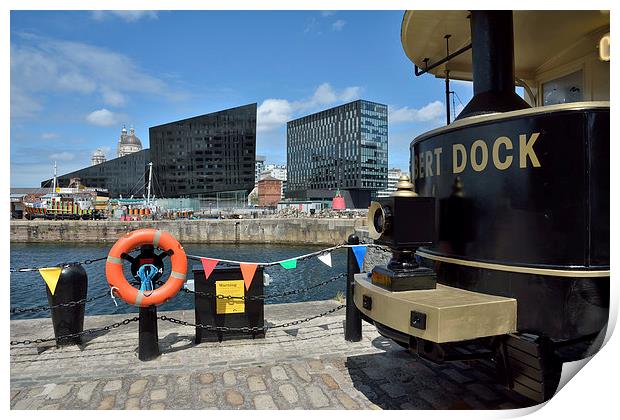  Albert Docks and Views Of Liverpool Print by Gary Kenyon