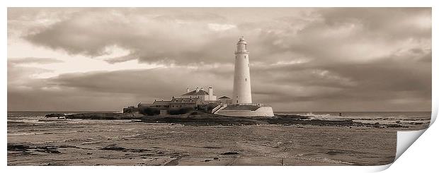  St Marys in Sepia Print by Alexander Perry