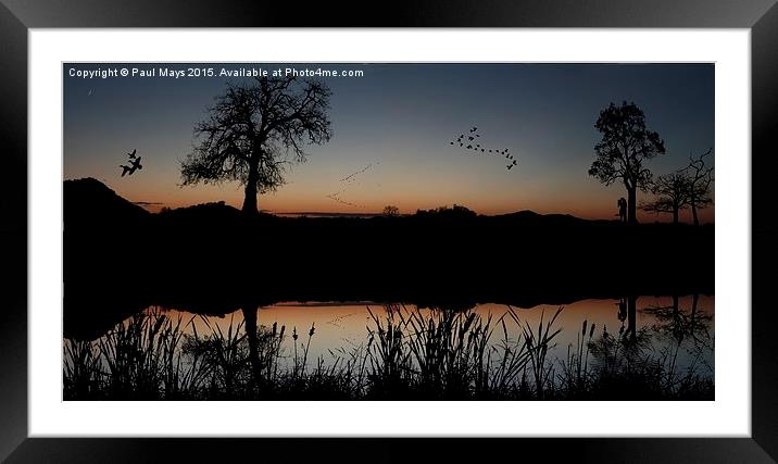  Last Light  Framed Mounted Print by Paul Mays