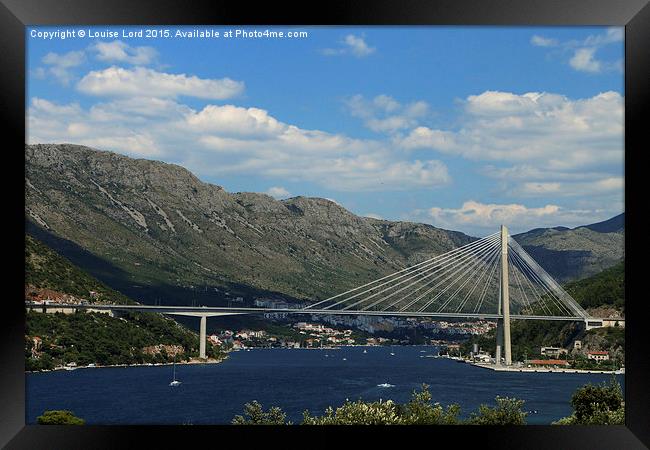  Port of Dubrovnik, Croatia Framed Print by Louise Lord