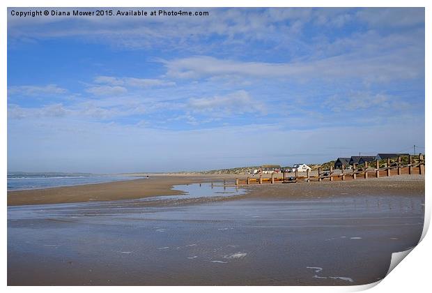  Camber Sands Print by Diana Mower