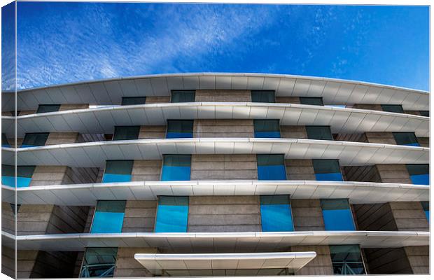  Airport Hotel Canvas Print by David Hare
