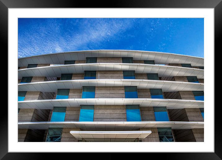  Airport Hotel Framed Mounted Print by David Hare
