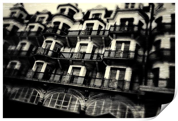  Houses on Hastings Seafront Print by David Hare