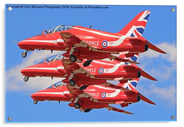  The Red Arrows Take of at RIAT 2015 Acrylic by Colin Williams Photography
