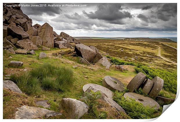  Mill Stones of Stanedge Print by K7 Photography