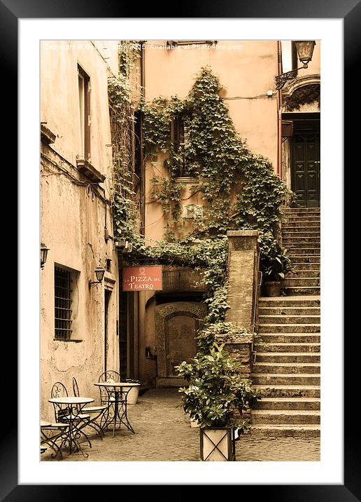 Centro Storico, Rome Framed Mounted Print by Gavin Liddle