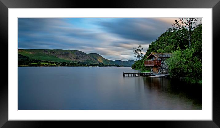 Dukes Boathouse Framed Mounted Print by Roger Green
