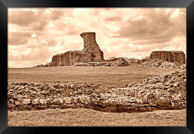   Hadleigh Castle Ruins Framed Print by Marie Castagnoli