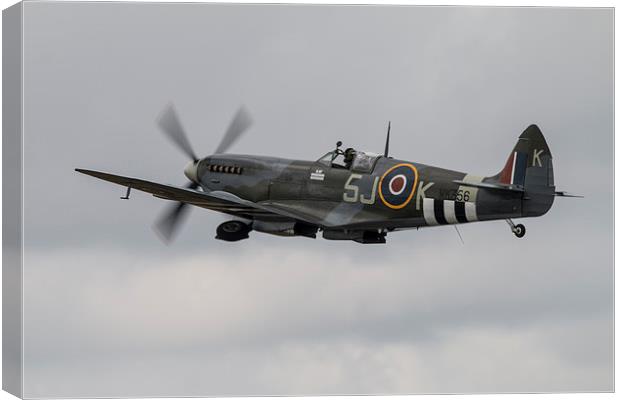 Spitfire MK356 Mk LFIXe Canvas Print by J Biggadike