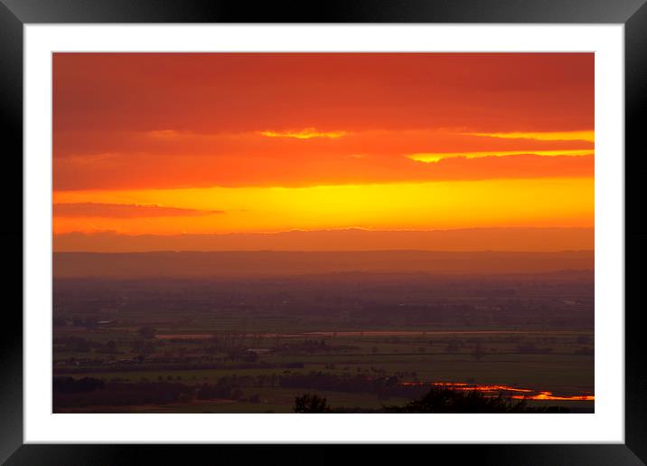 Sunset over Yorkshire Framed Mounted Print by Svetlana Sewell