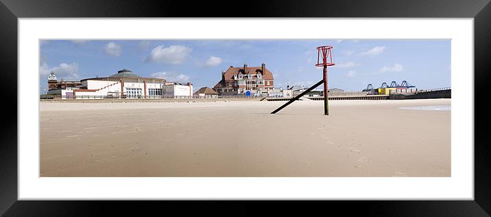 Gorleston Beach Landscape Framed Mounted Print by Stephen Mole