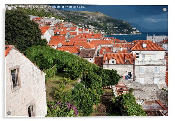 Old City of Dubrovnik in Croatia Acrylic by Artur Bogacki