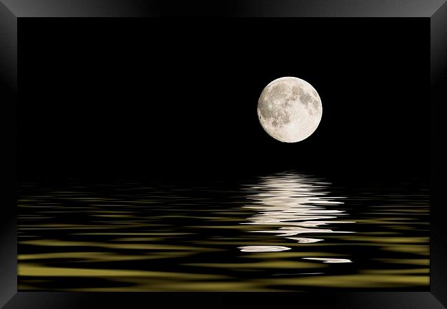 moon reflections 1 Framed Print by Jason Moss