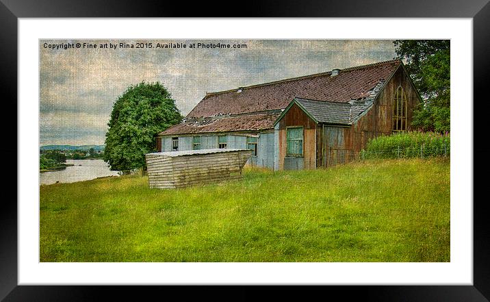 St Hilda's Mission Church Framed Mounted Print by Fine art by Rina