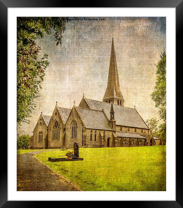  Christ Church, Healey  Framed Mounted Print by Fine art by Rina