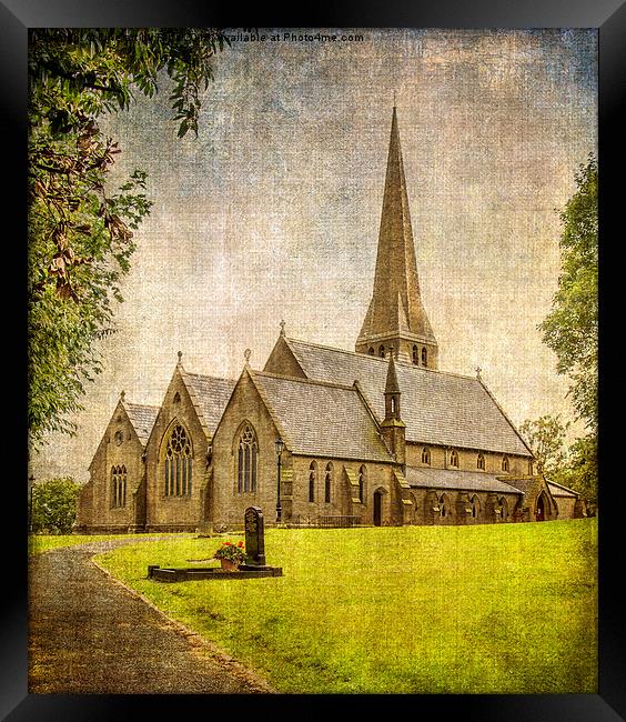  Christ Church, Healey  Framed Print by Fine art by Rina