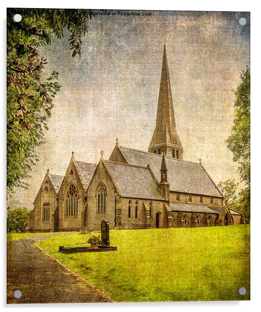  Christ Church, Healey  Acrylic by Fine art by Rina