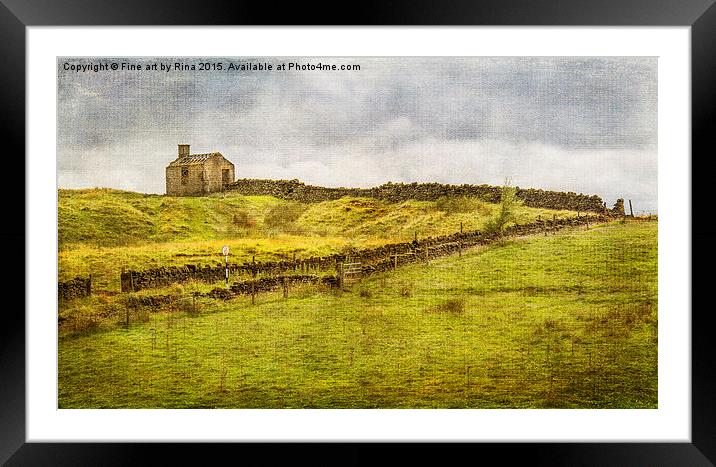 Passing through the Hamlet of Whittaker Framed Mounted Print by Fine art by Rina