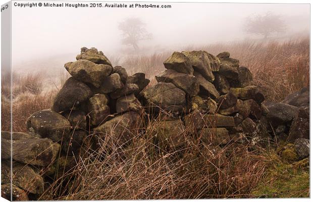 Misty crumbling Bronte walls Canvas Print by Michael Houghton