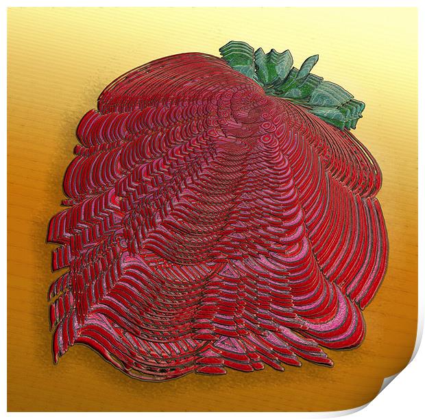 Large Strawberry Scallop Print by Mark Sellers