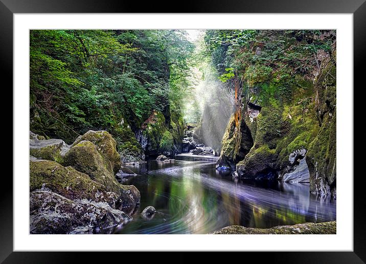  The Fairy Glen near Betws y Coed Framed Mounted Print by Mal Bray