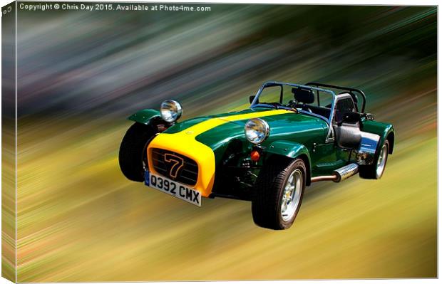 Caterham 7 Canvas Print by Chris Day