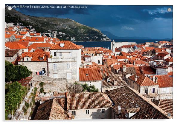 Old City of Dubrovnik Acrylic by Artur Bogacki