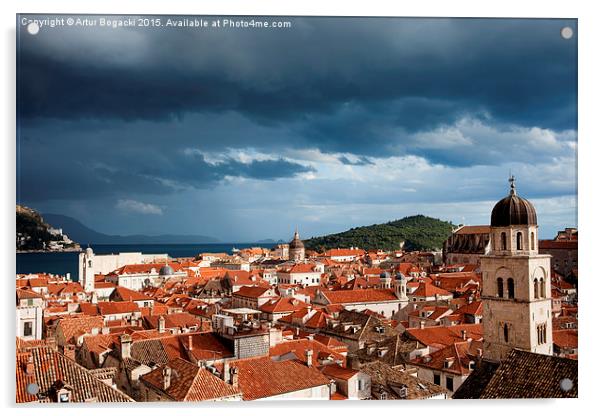 Old City of Dubrovnik Acrylic by Artur Bogacki