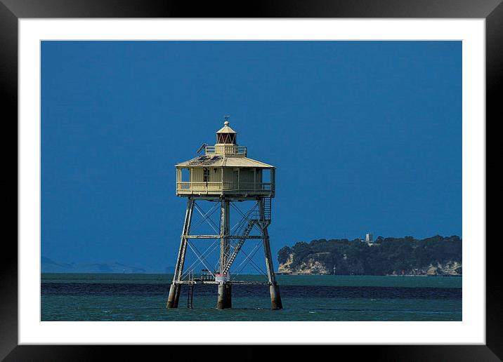  Bean Rock Lighthouse Framed Mounted Print by Geoffrey Matthews