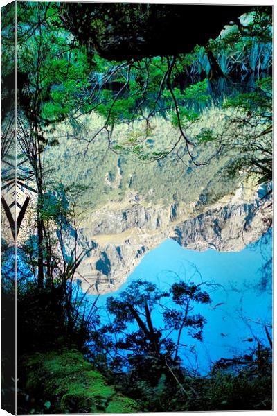  Mirror Lakes #3, New Zealand Canvas Print by Carole-Anne Fooks